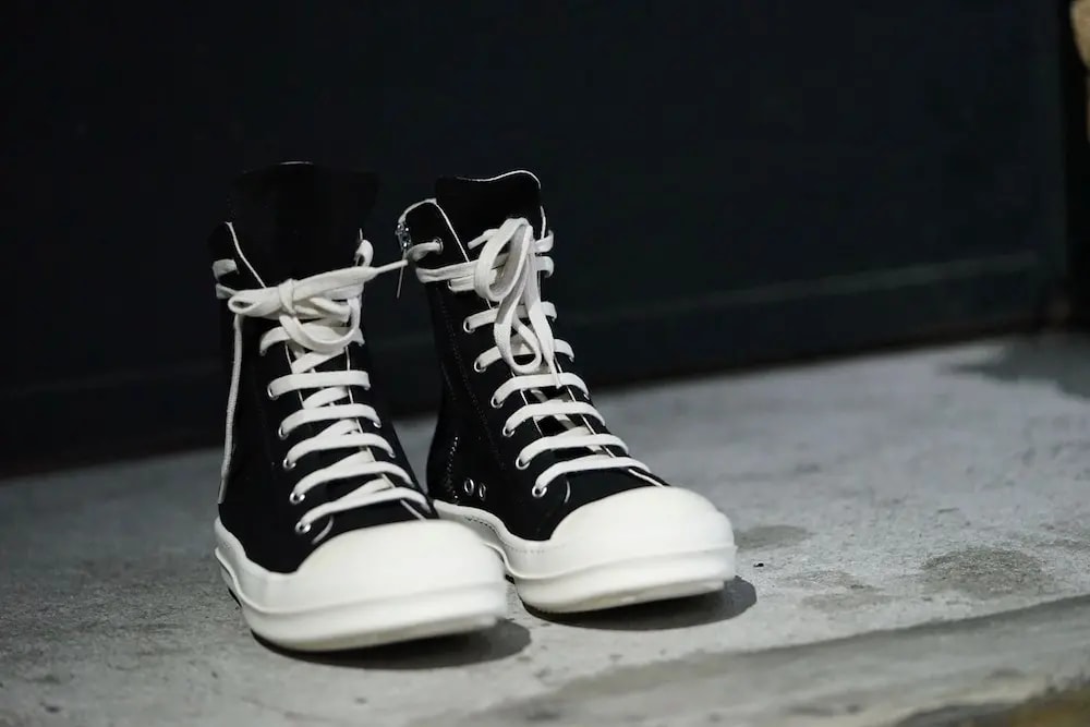 Giày Rick Owens DRKSHDW Canvas High Top Sneakers DU18F7800-CVP — ảnh 3