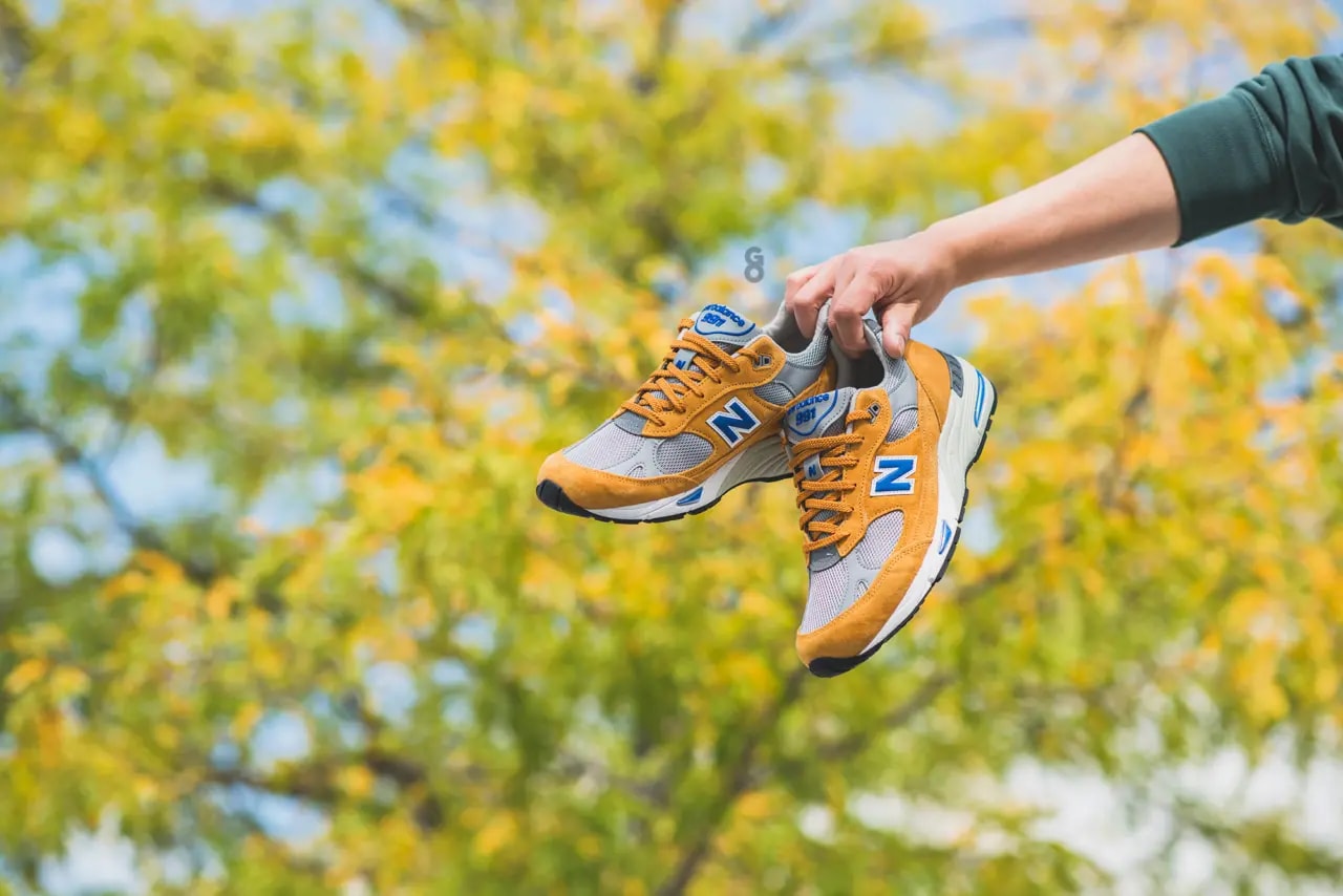 Giày New Balance 991 Made In England 'Yellow Blue' M991YBG — ảnh 5
