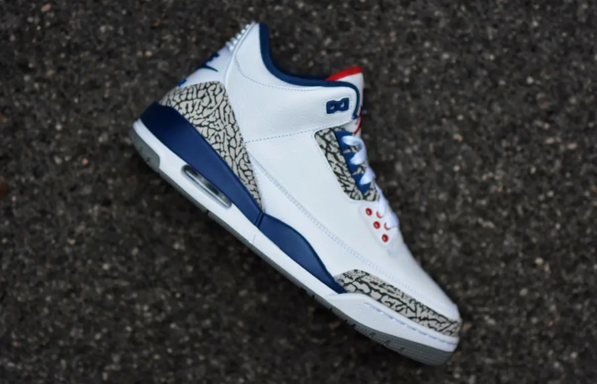 Giày Nike Air Jordan 3 Retro OG BG 'True Blue' 2016 854261-106 — ảnh 4