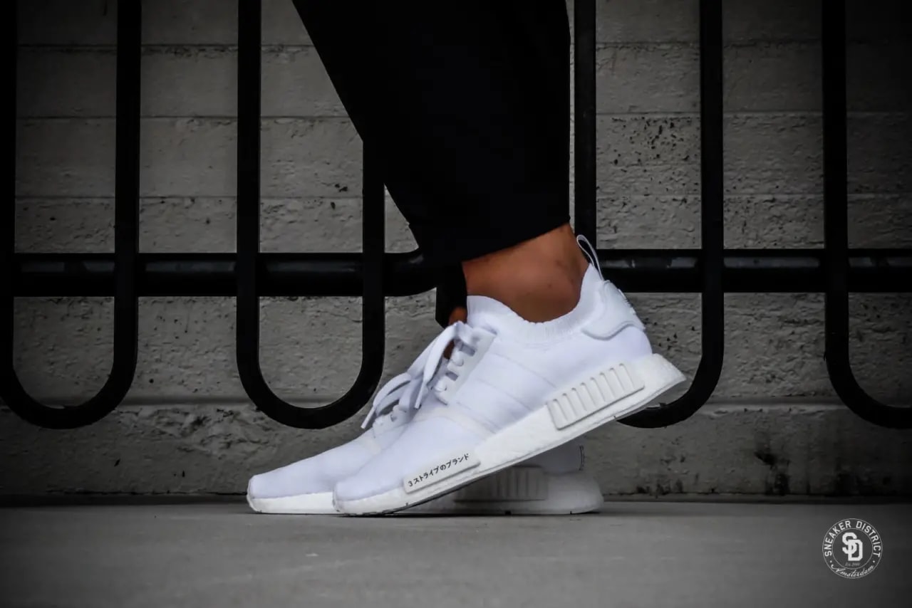 Giày Adidas NMD_R1 Primeknit 'Japan Triple White' BZ0221 — ảnh 2