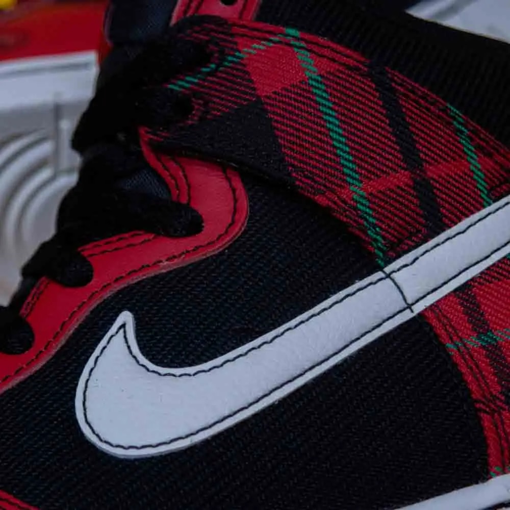 Giày Nike Dunk High 'Black University Red' DV0826-001 — ảnh 3