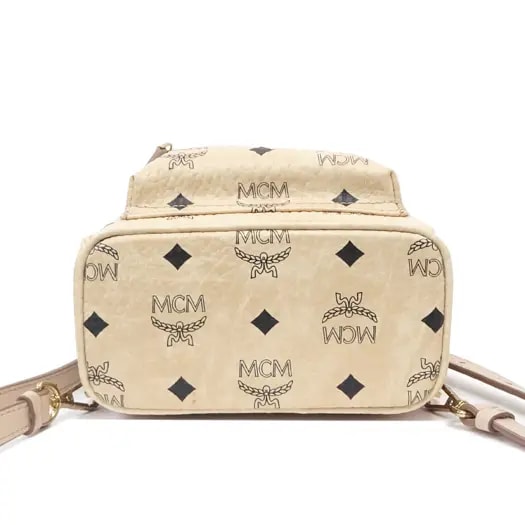 Túi MCM Stark Side Studs Bebe Boo Backpack In Visetos MMK6AVE92IG001 — ảnh 3