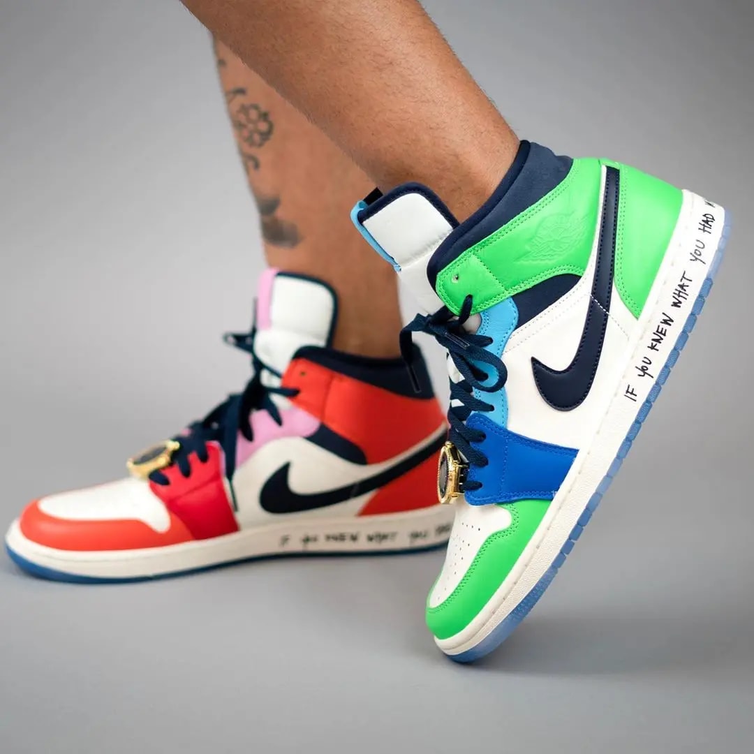 Giày Nike Melody Ehsani x Wmns Air Jordan 1 Mid 'Fearless' CQ7629-100 — ảnh 2