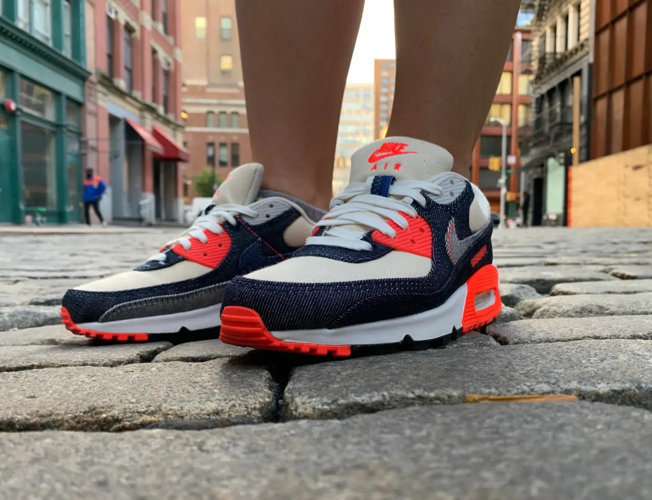 Giày Nike Denham x Air Max 90 'Infrared' CU1646-400 — ảnh 4