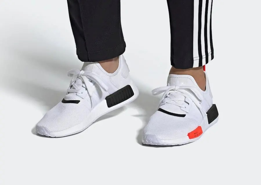 Giày Adidas NMD R1 'White Solar Red' EE5086 — ảnh 4