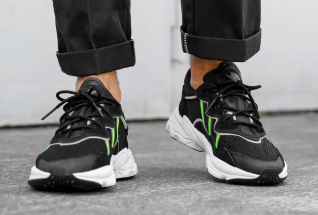 Giày Adidas Wmns Ozweego 'Black Solar Green' EF0158 — ảnh 4