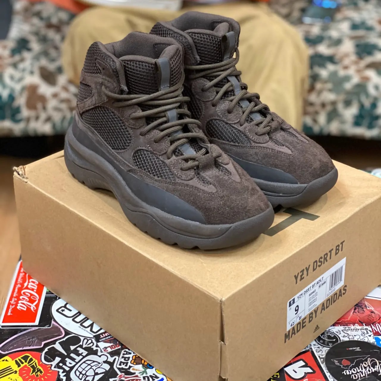 Giày Adidas Yeezy Desert Boot 'Oil' EG6463 — ảnh 4