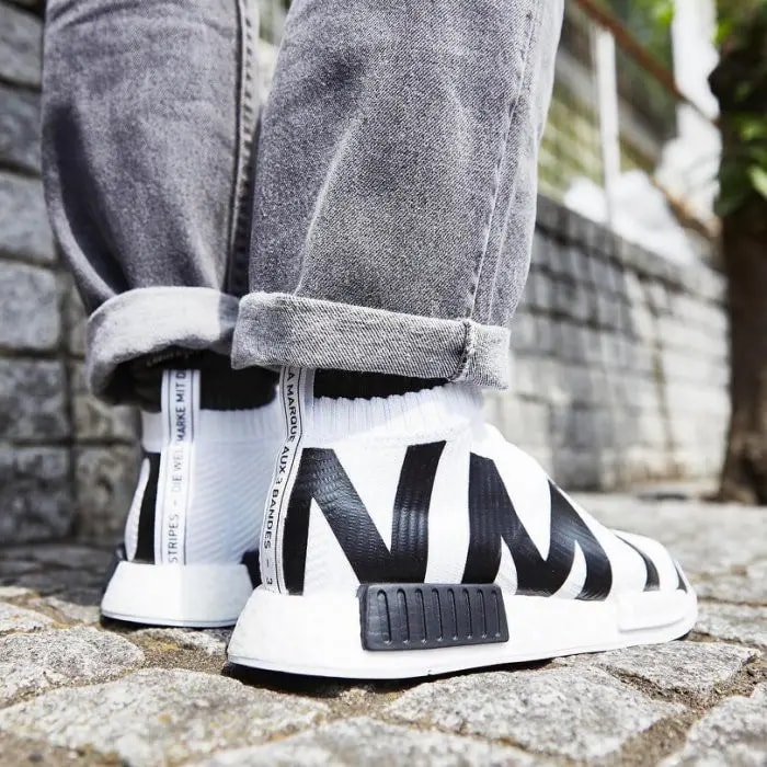 Giày Adidas NMD CS1 Primeknit 'NMD Print White' EG7538 — ảnh 2