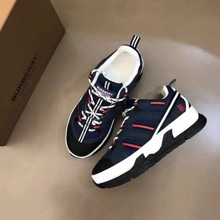 Giày Burberry Mesh Nubuck Union Black Red 80171311 — ảnh 3