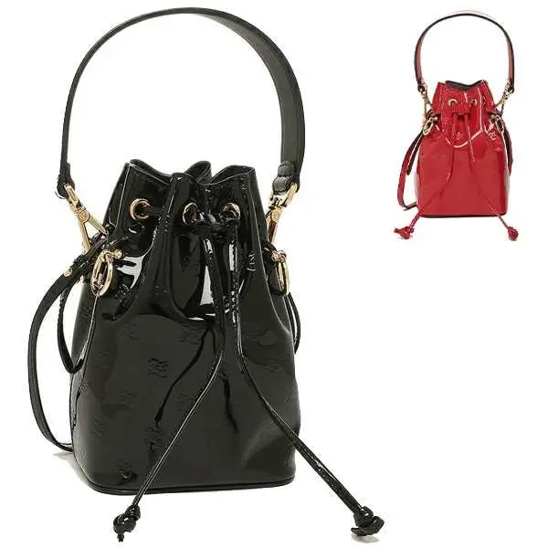 Túi Fendi Bucket Bag Mon Tresor Mini Monogram Patent 8BS010-AAFJ-F0KUR — ảnh 4