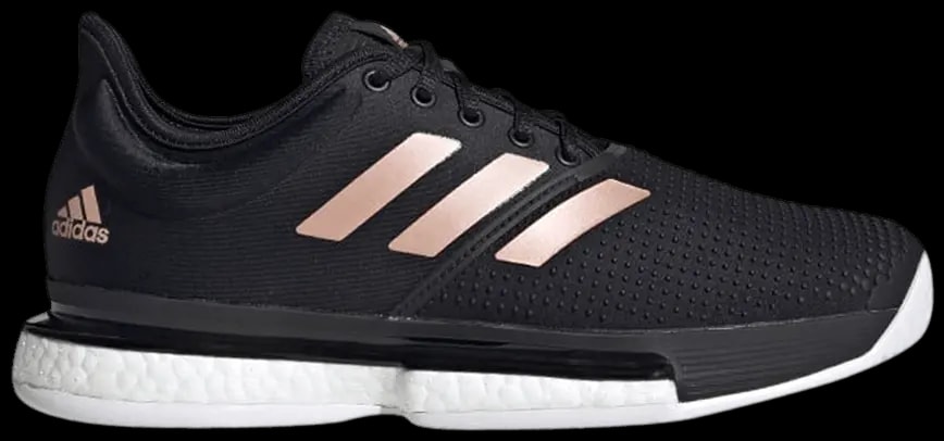 Giày Tennis Adidas Wmns SoleCourt 'Black Copper Metallic' FU8133 — kich-thuoc: lien-he-order