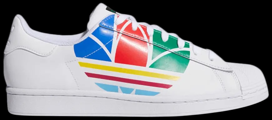 Giày Adidas Superstar Pure 'Colorful Trefoil Cloud White' FU9519 — kich-thuoc: 42