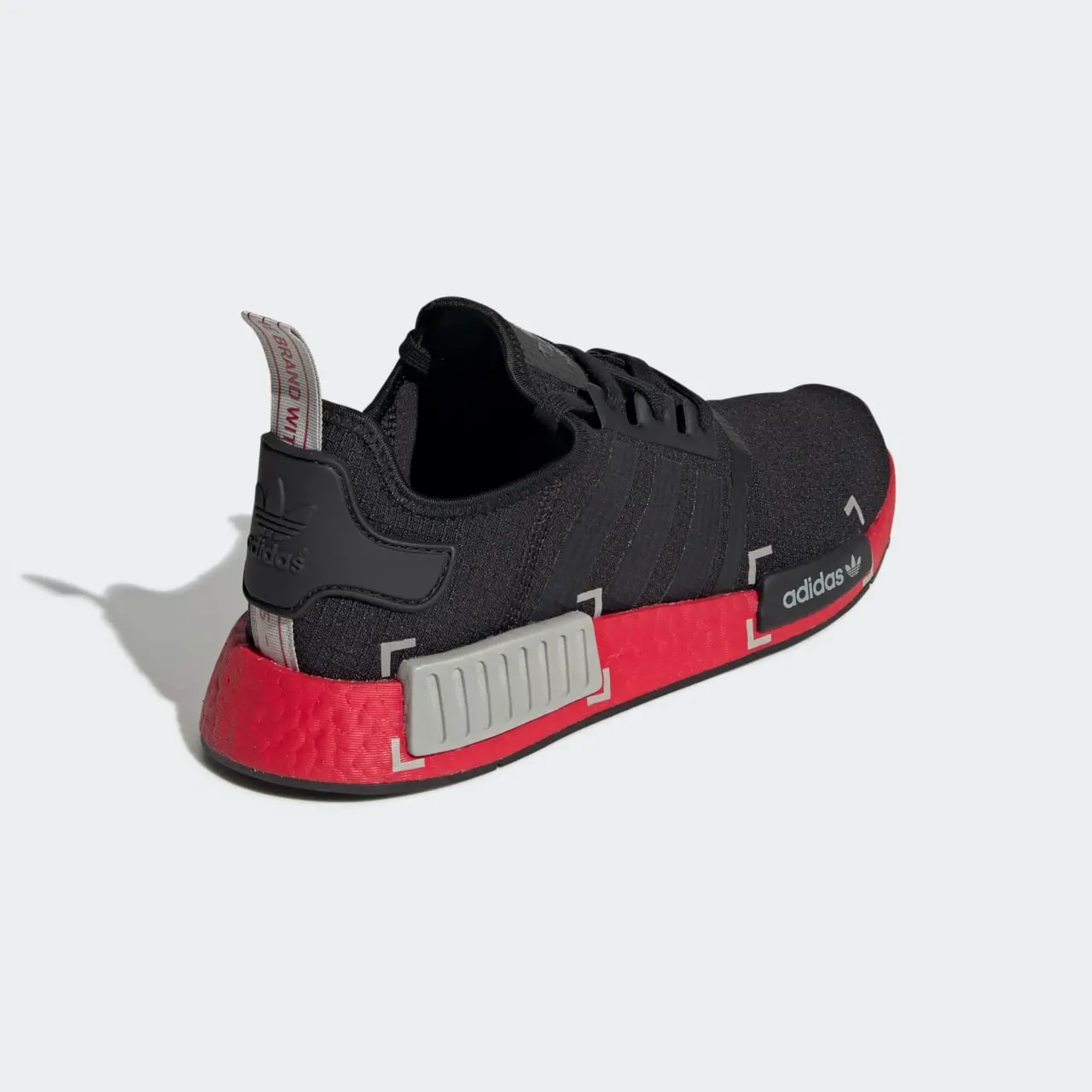 Giày Adidas NMD_R1 'Black Grey Scarlet' FV3907 — ảnh 4