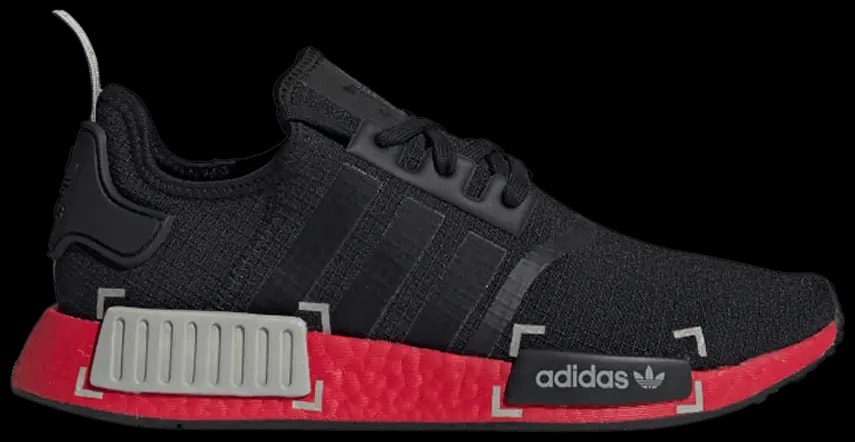 Giày Adidas NMD_R1 'Black Grey Scarlet' FV3907 — tieu-de: 37-1-3
