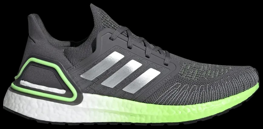 Giày Adidas UltraBoost 20 'Grey Signal Green' FV8317 — kich-thuoc: 41 1/3
