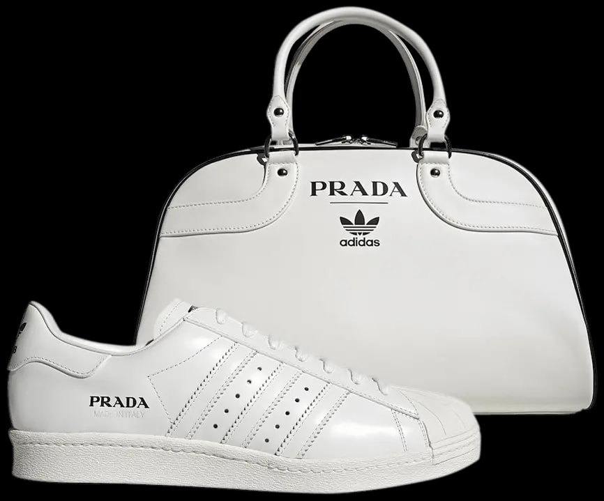 Giày Adidas Prada x Superstar 'Core White' &amp; Bag Bundle FW6683