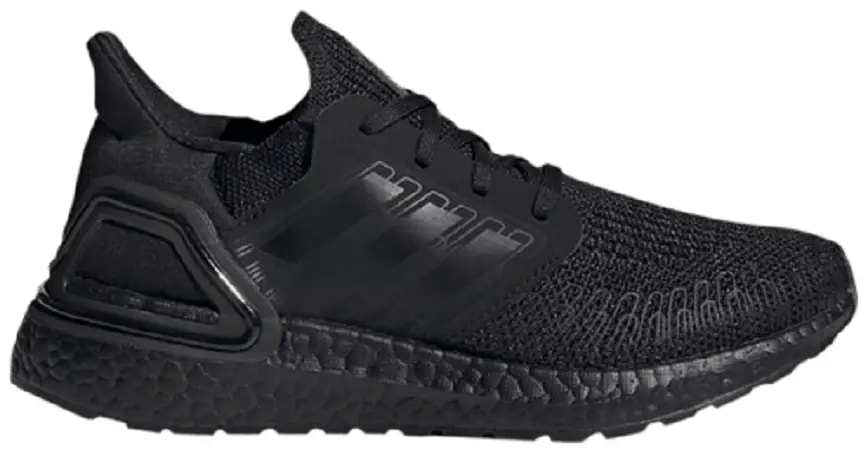 Giày Adidas UltraBoost 20 J 'Triple Black' FW9800 — kich-thuoc: 36 2/3