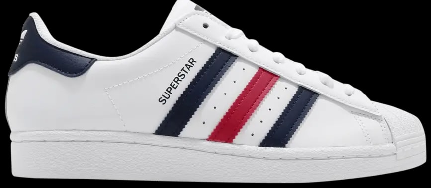 Giày Adidas Superstar 'White Scarlet' FX2328