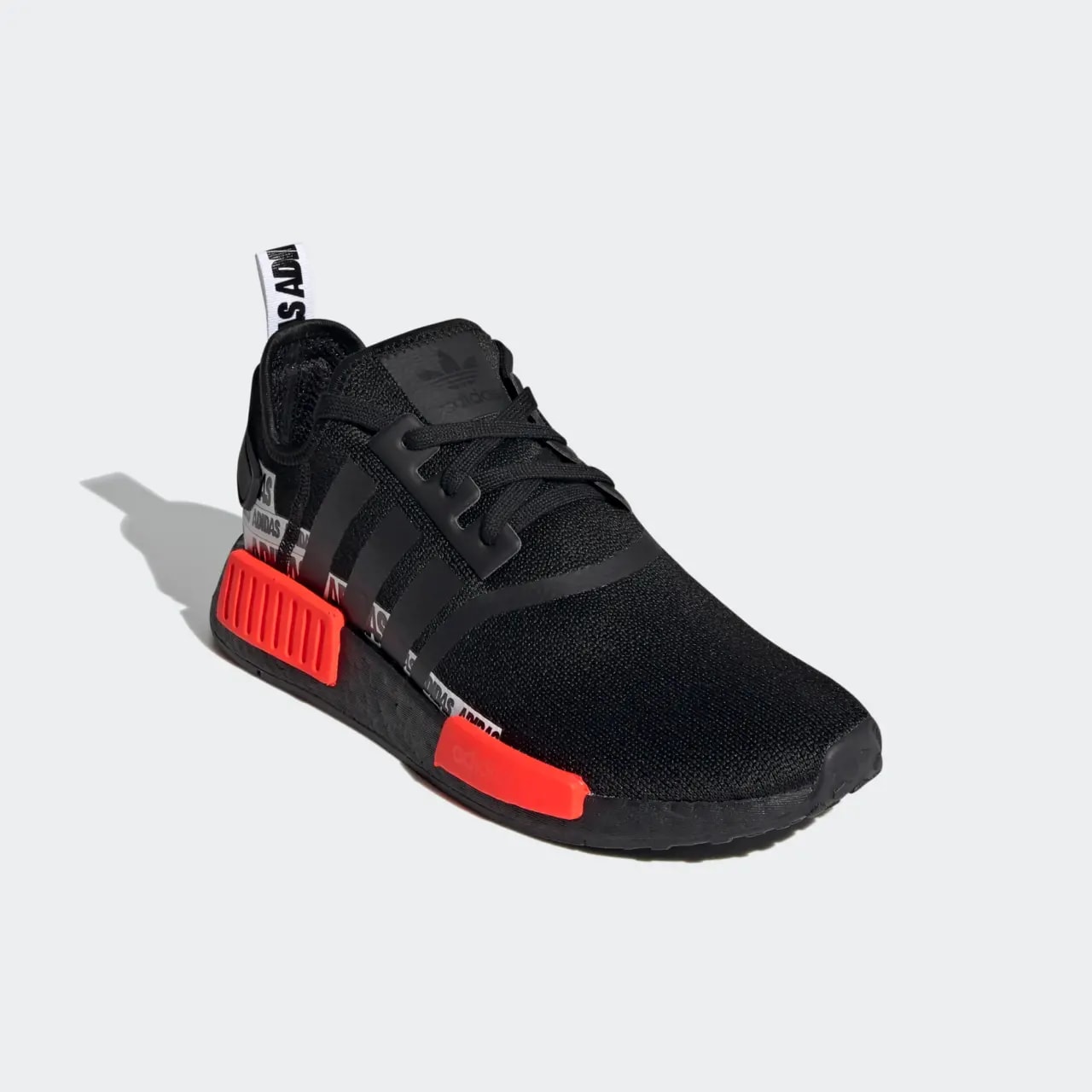 Giày Adidas NMD R1 'Wordmark Heel Stripe Black Solar Red' FX6794 — ảnh 4