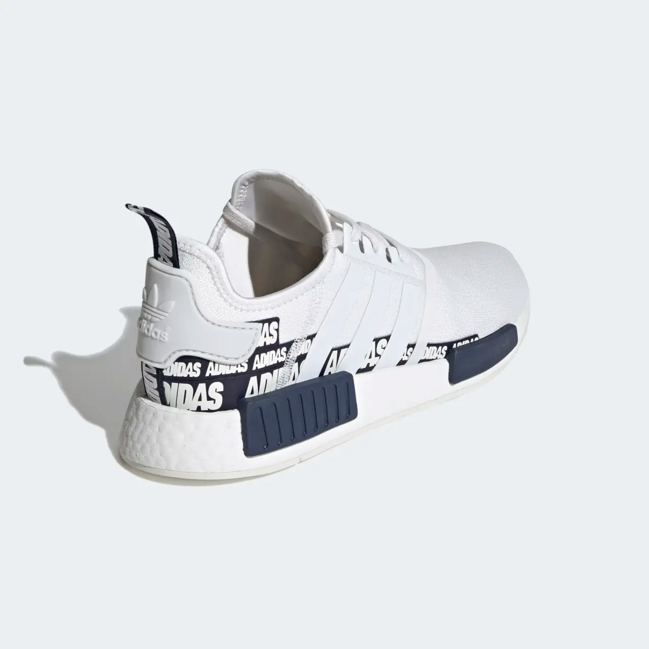 Giày Adidas NMD R1 'Wordmark Heel Crystal White Navy' FX6795 — ảnh 2