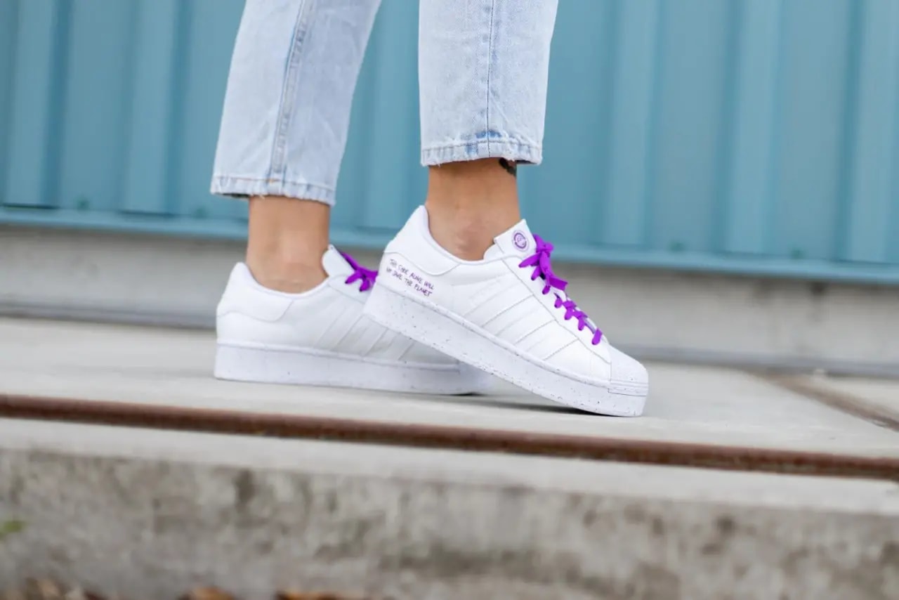 Giày Adidas Superstar Bold Clean Classics Collection 'White Purple' FY0129 — ảnh 2