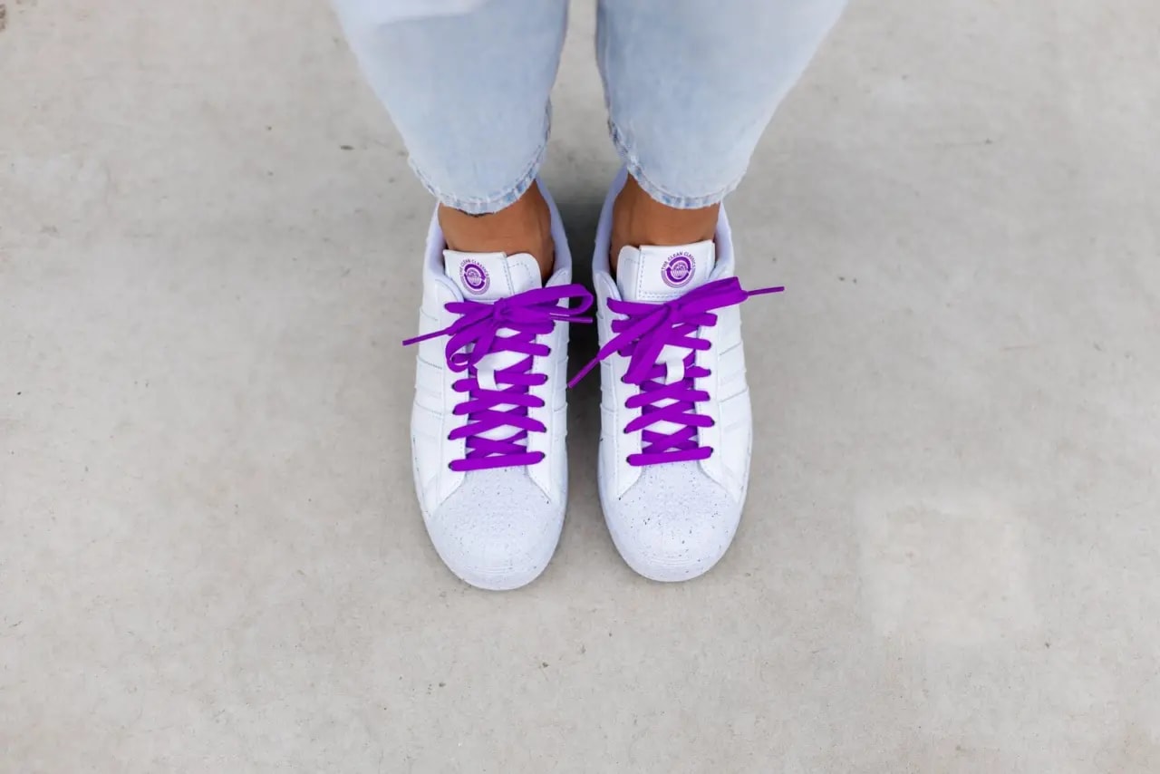 Giày Adidas Superstar Bold Clean Classics Collection 'White Purple' FY0129 — ảnh 3