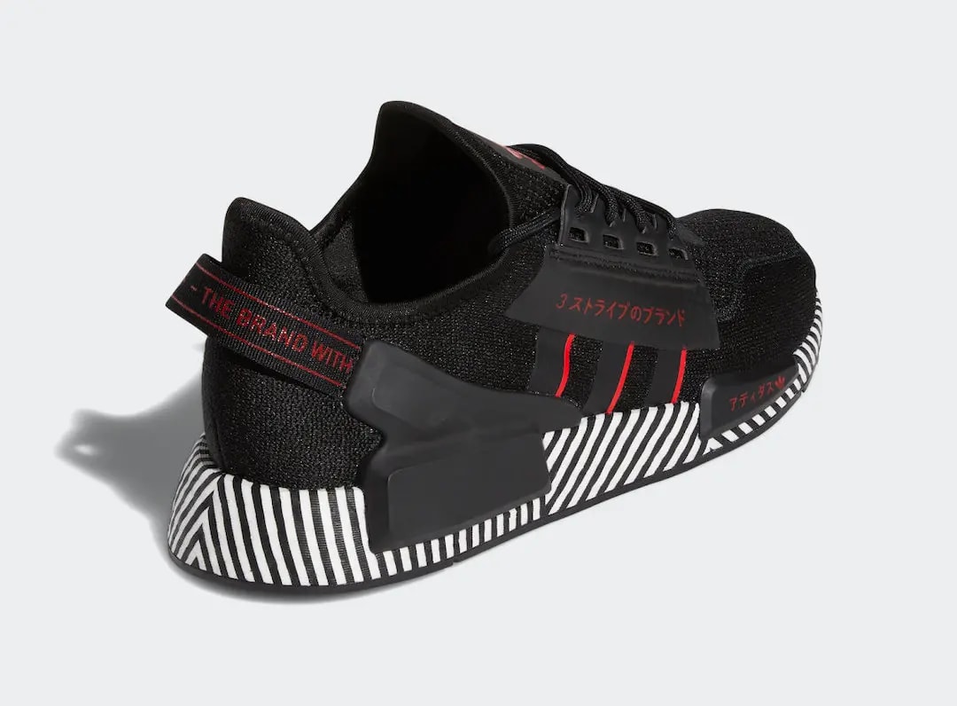 Giày Adidas NMD R1 V2 J Dazzle Camo Black FY2107 — ảnh 5