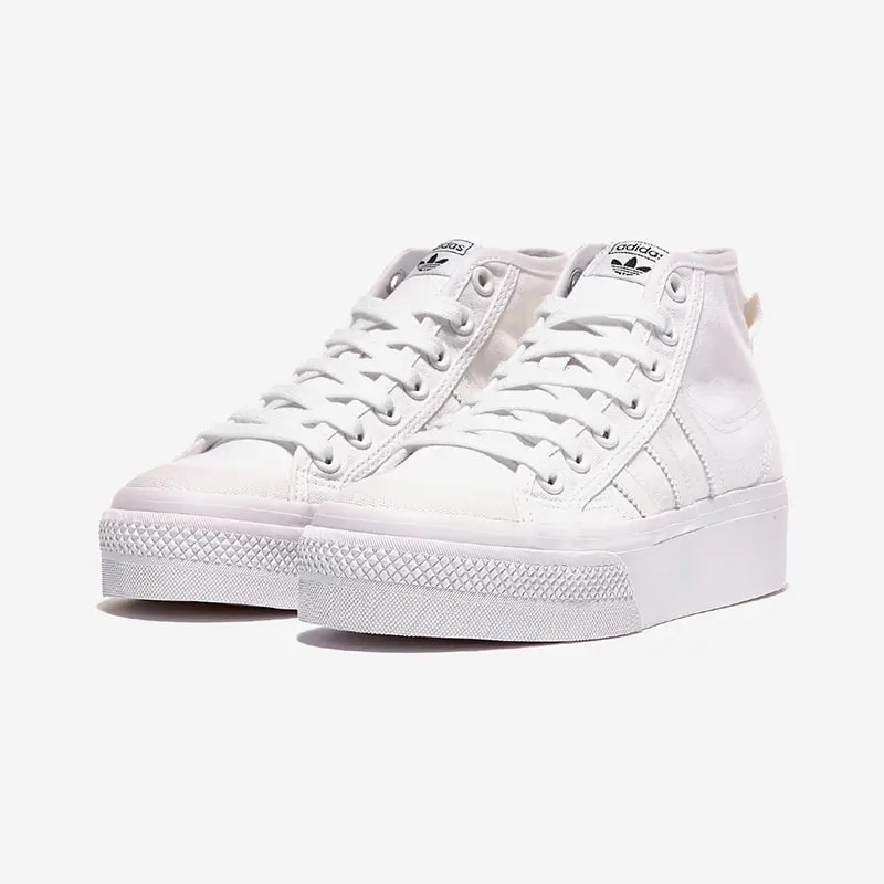 Giày Adidas Nizza Platform Mid Shoes White FY2782 — ảnh 3