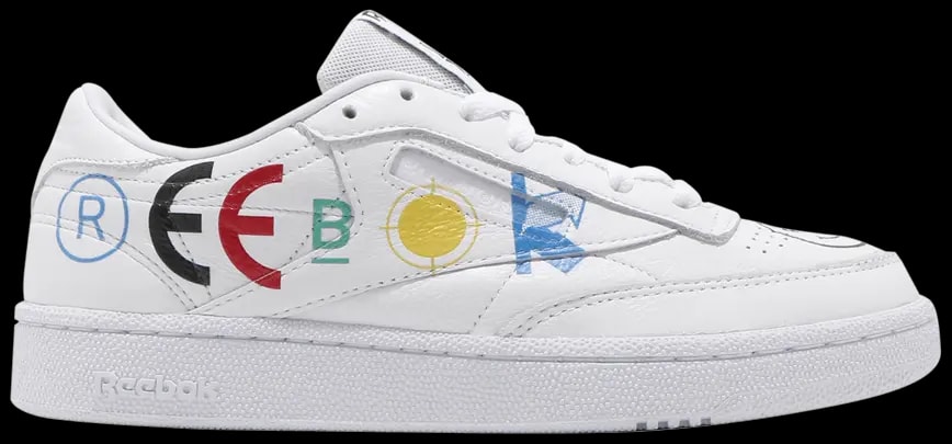 Giày Reebok BlackEyePatch x Club C 85 'White' FY3073 — kich-thuoc: lien-he-order