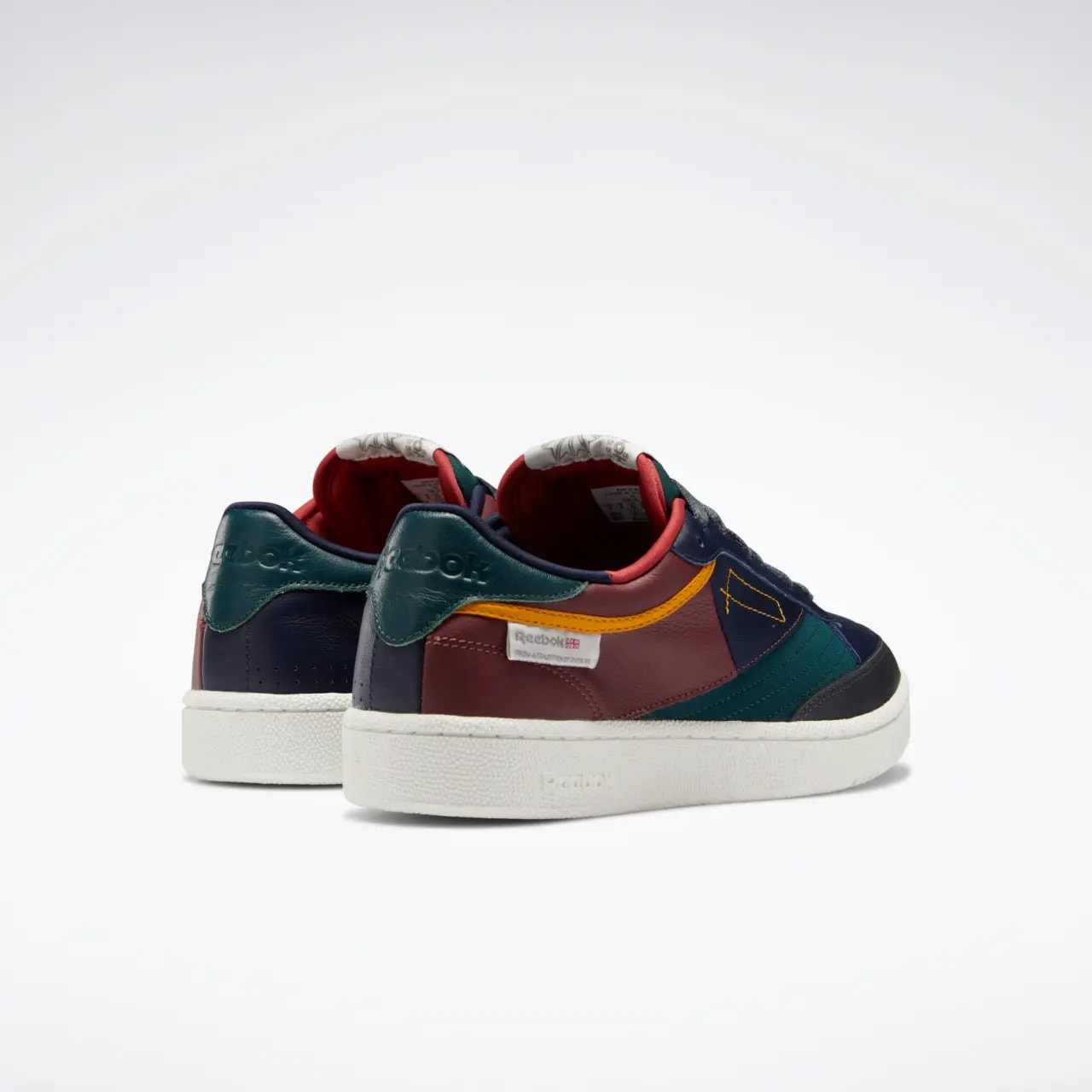 Giày Reebok Club C 85 Vector Navy Forest Green Rich Red FY7499 — ảnh 3