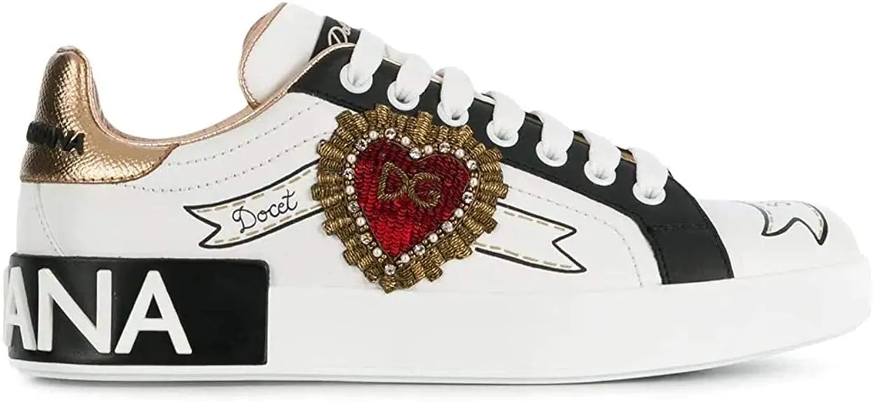 Giày Dolce &amp; Gabbana Calfskin Portofino Sneakers With Embroidery 'Multicolor' CK1544AZ138-HWT77 — tieu-de: lien-he-order