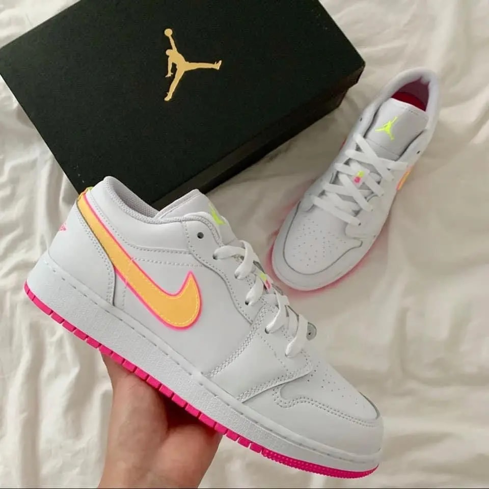 Giày Nike Air Jordan 1 Low GS 'Edge Glow' CV4610-100 — ảnh 4