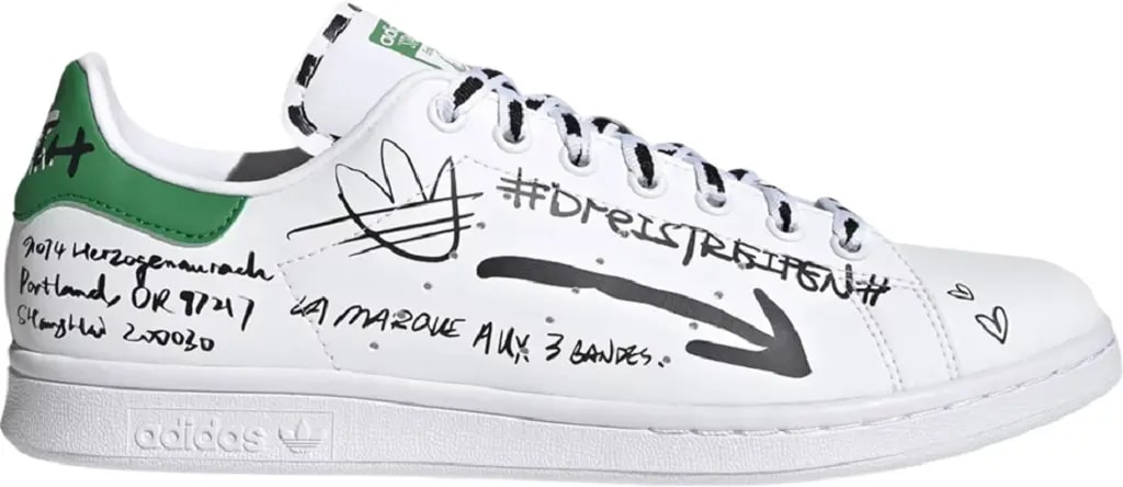 Giày Adidas Stan Smith Sharpie Pack Graffiti 'White Green' GV9800 — kich-thuoc: 38