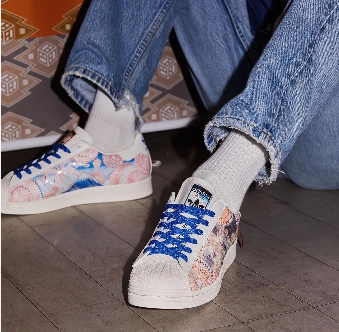 Giày Adidas Atmos x Three Tides Tattoo x Superstar 'Mt. Fuji' GX7791 — ảnh 4