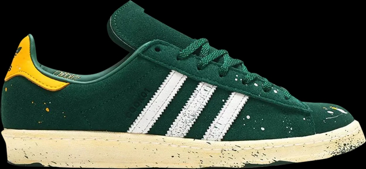 Giày Adidas COOK x Campus 80 'Paint Splatter Dark Green' GY7005 — kich-thuoc: lien-he-order