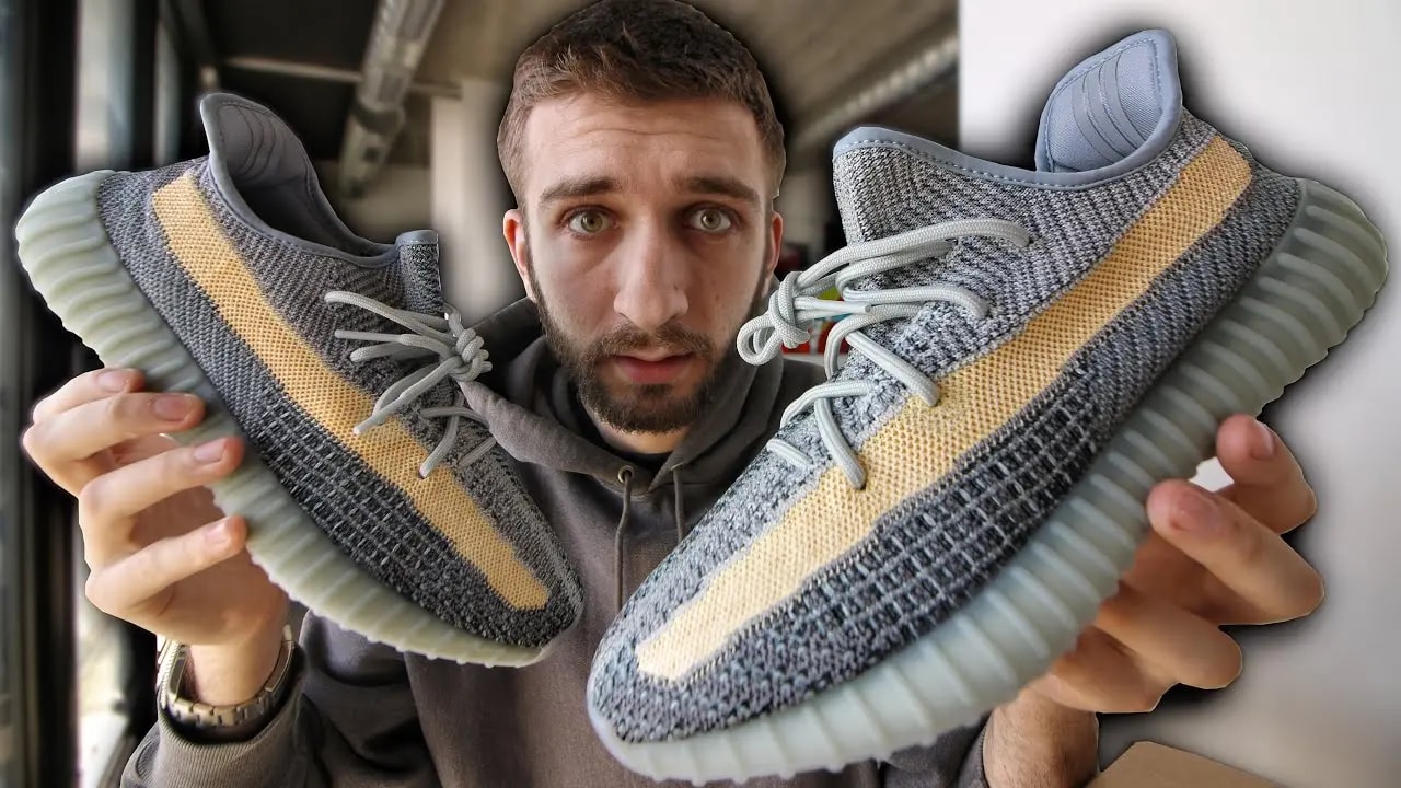 Giày Adidas Yeezy Boost 350 V2 'Ash Blue' GY7657 — ảnh 4