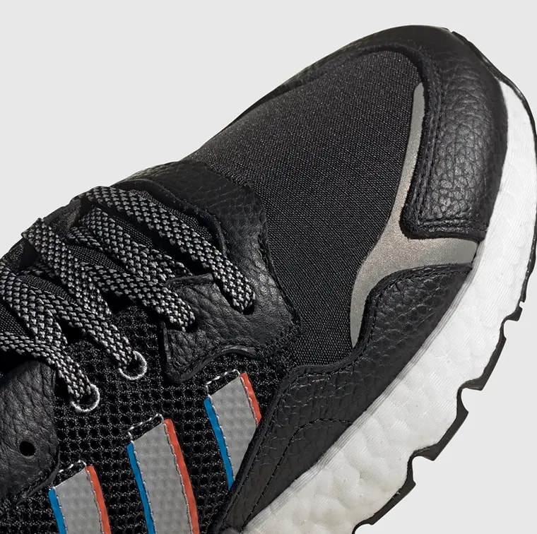 Giày Adidas Nite Jogger Core Black Cloud White H01718 — ảnh 5