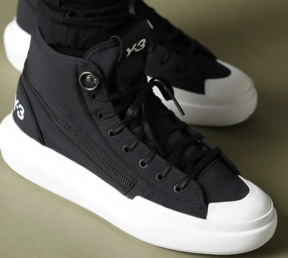 Giày Adidas x Y-3 Ajatu Court High Black Men H05621 — ảnh 4