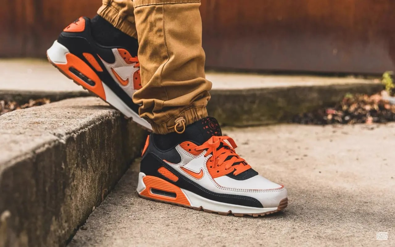 Giày Nike Air Max 90 'Home Away Safety Orange' CJ0611-100 — ảnh 5