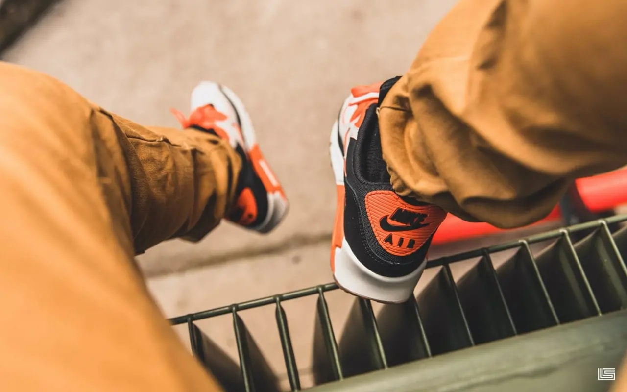 Giày Nike Air Max 90 'Home Away Safety Orange' CJ0611-100 — ảnh 4