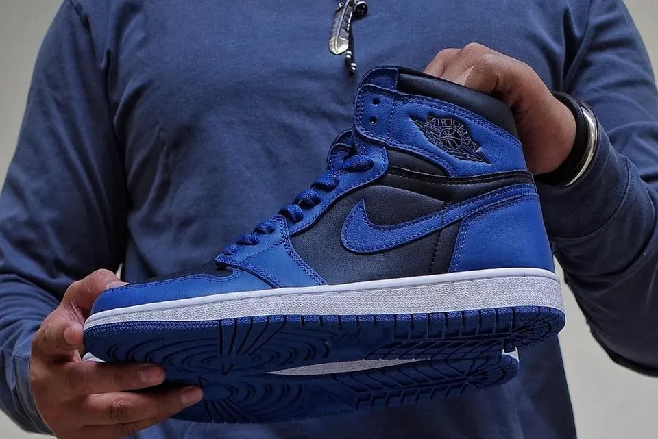 Giày Nike Air Jordan 1 Retro High OG 'Dark Marina Blue' 555088-404 — ảnh 5