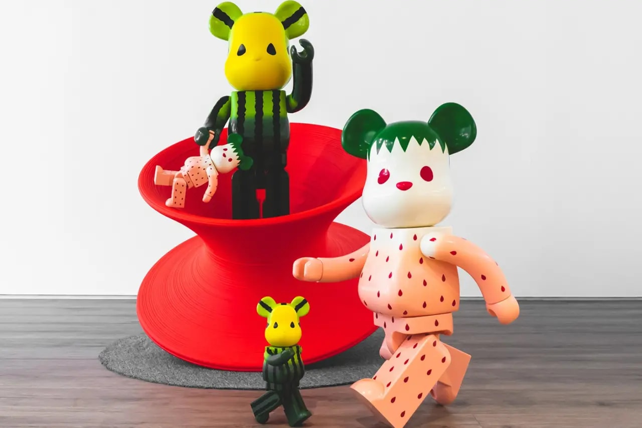 Mô Hình Bearbrick x Clot Summer Fruits Snow Strawberry — ảnh 4
