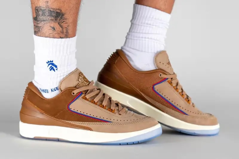 Giày Nike Two 18 x Air Jordan 2 Retro Low 'Rocky Tan' DV7129-222 — ảnh 5