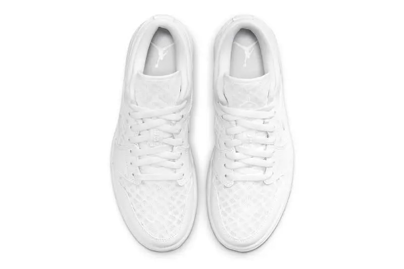 Giày Nike Wmns Air Jordan 1 Low Breathe 'Triple White' DC9508-100 — ảnh 3