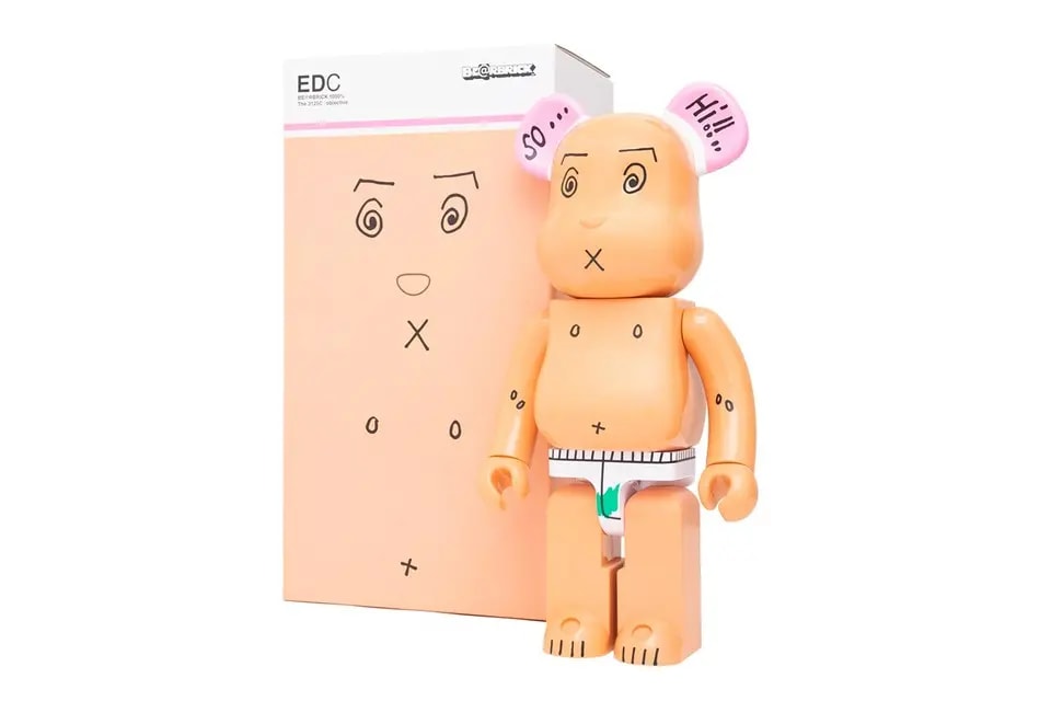 Mô Hình Bearbrick The 3125C x OBJECTIVE c Medicom Toy “EDC” Edison Chen Clot — ảnh 2