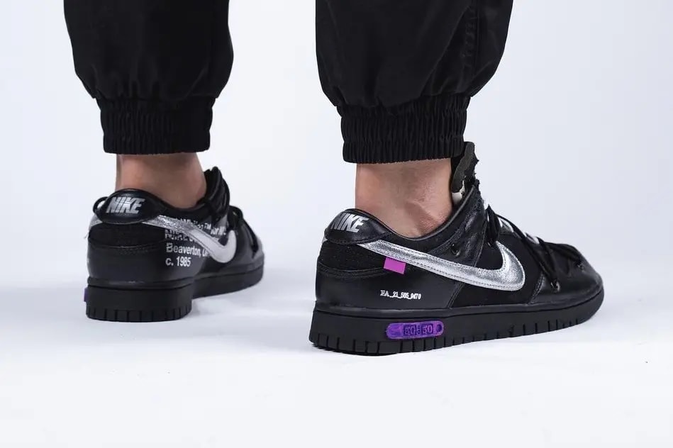 Giày Nike Off-White x Dunk Low 'Lot 50 Of 50' DM1602-001 — ảnh 4