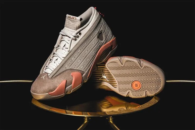 Giày Nike CLOT x Air Jordan 14 Retro Low 'Terracotta' DC9857-200 — ảnh 4