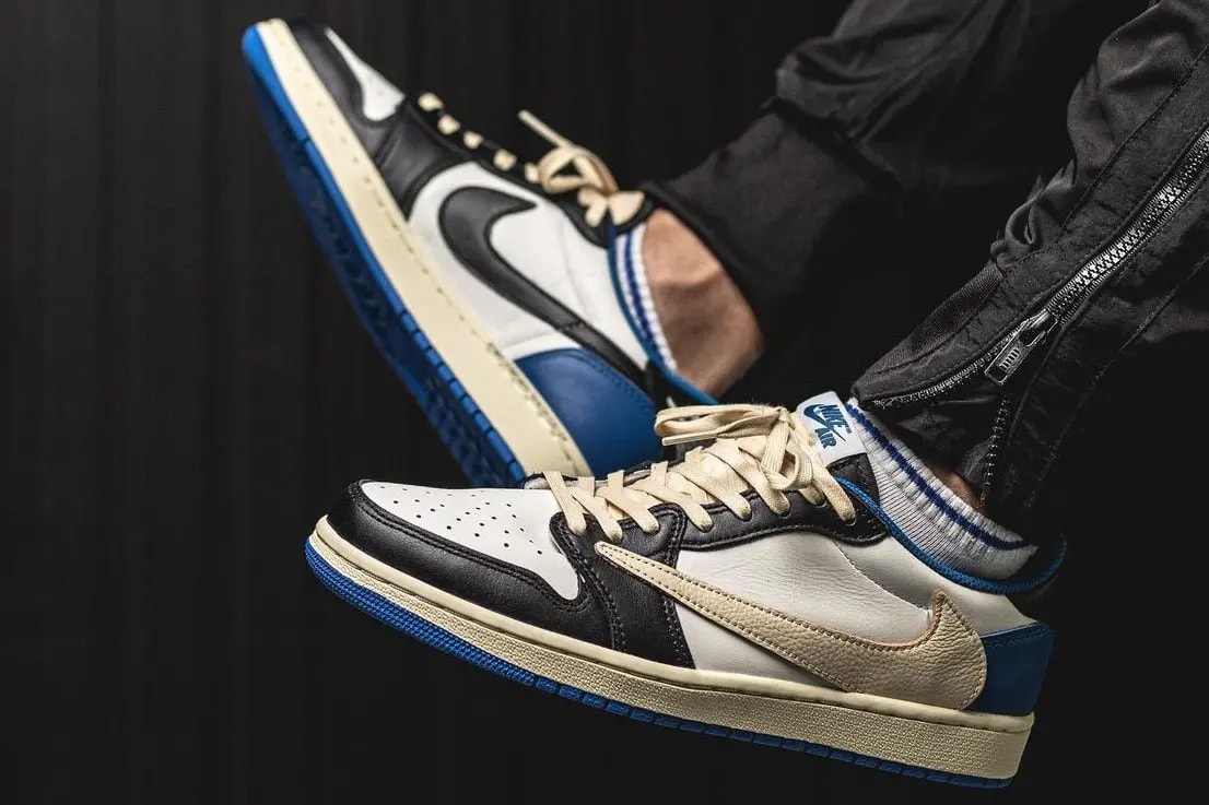 Giày Nike Fragment Design x Travis Scott x Air Jordan 1 Retro Low DM7866-140 — ảnh 2