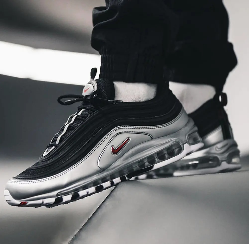 Giày Nike Air Max 97 QS 'B Sides Metallic Silver' AT5458-001 — ảnh 3