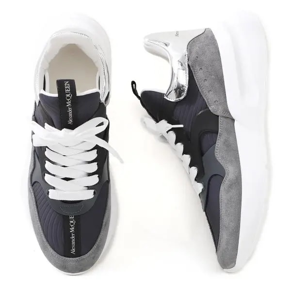 Giày Alexander McQueen Oversized Runner 'Grey Navy' 604281-WHBGP-1232 — ảnh 5
